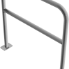 Rohrbügel aus Stahlrohr Ø 48 x 2,5 mm mit Querholm für Dübelbefestigung - Art.Nr. 448_62 – Bild 3