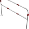 Rohrbügel aus Stahlrohr Ø 48 x 2,5 mm mit Querholm für Dübelbefestigung - Art.Nr. 448_63B – Bild 3