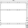 Rohrbügel aus Stahlrohr Ø 48 x 2,5 mm mit Querholm für Dübelbefestigung - Art.Nr. 448_63B – Bild 4