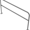 Rohrbügel aus Stahlrohr Ø 48 x 2,5 mm mit Querholm für Dübelbefestigung - Art.Nr. 448_64 – Bild 3