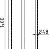 Universalbügel Stahlrohr Ø 48 / Ø 60 - Art.Nr. 448_70 – Bild 4
