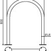 Edelstahlbügel Ø 48 mm für Dübelbefestigung - Art.Nr. 449_65P – Bild 4
