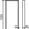 Anlehnbügel aus Flachstahl 80 x 12 mm - Art.Nr. 452_045 – Bild 4