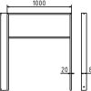 Ahnlehnbügel aus Stahlrohr 80 x 20 mm - Art.Nr. 459_100 – Bild 4