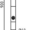 Absperrpfosten Stahlrohr Ø 60 x 2,5 mm umlegbar mit Dreikantverschluss - Art.Nr. 460FUB – Bild 4