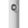 Absperrpfosten Stahlrohr Ø 60 x 2,5 mm umlegbar mit Dreikantverschluss - Art.Nr. 460FUH
