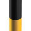 Absperrpfosten Stahlrohr Ø 60 x 2,5 mm gelb / schwarz - Art.Nr. 460PBG – Bild 3
