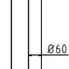 Absperrpfosten Stahlrohr Ø 60 x 2,5 mm herausnehmbar für Vorhangschloss - Art.Nr. 460V – Bild 4