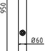 Absperr-Stilpfosten Serie 464B Ø 60 mm - Art.Nr. 464FUB – Bild 4