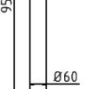 Absperr-Stilpfosten Serie 464B Ø 60 mm - Art.Nr. 464PB – Bild 4