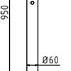 Absperr-Stilpfosten Serie 464B Ø 60 mm - Art.Nr. 464UZB – Bild 4
