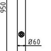 Absperr-Stilpfosten Serie 465B Ø 60 mm - Art.Nr. 465FUB – Bild 4