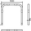 Rohrbügel aus Stahlrohr Ø 60 x 2,5 mm ohne Querholm zum Einbetonieren - Art.Nr. 465_06B – Bild 4