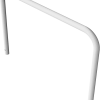 Rohrbügel aus Stahlrohr Ø 60 x 2,5 mm ohne Querholm zum Einbetonieren Gesamtbreite: 1500 mm Gesamthöhe: 1000 mm feuerverzinkt - Art.Nr. 465_07 – Bild 3