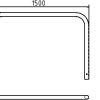 Rohrbügel aus Stahlrohr Ø 60 x 2,5 mm ohne Querholm zum Einbetonieren Gesamtbreite: 1500 mm Gesamthöhe: 1000 mm feuerverzinkt - Art.Nr. 465_07 – Bild 4