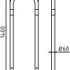 Rohrbügel aus Stahlrohr Ø 60 x 2,5 mm ohne Querholm zum Einbetonieren - Art.Nr. 465_09B – Bild 4