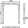 Rohrbügel aus Stahlrohr Ø 60 x 2,5 mm ohne Querholm zum Einbetonieren - Art.Nr. 465_12B – Bild 4