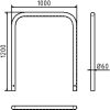 Rohrbügel aus Stahlrohr Ø 60 x 2,5 mm ohne Querholm zum Einbetonieren - Art.Nr. 465_12 – Bild 4
