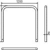Rohrbügel aus Stahlrohr Ø 60 x 2,5 mm ohne Querholm zum Einbetonieren - Art.Nr. 465_13 – Bild 4
