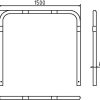 Rohrbügel aus Stahlrohr Ø 60 x 2,5 mm ohne Querholm zum Einbetonieren - Art.Nr. 465_15B – Bild 4