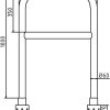 Rohrbügel aus Stahlrohr Ø 60 x 2,5 mm mit Querholm zum Einbetonieren - Art.Nr. 465_21W – Bild 4