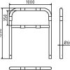 Rohrbügel aus Stahlrohr Ø 60 x 2,5 mm mit Querholm zum Einbetonieren - Art.Nr. 465_22B – Bild 4