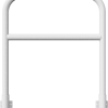 Rohrbügel aus Stahlrohr Ø 60 x 2,5 mm mit Querholm zum Einbetonieren Gesamtbreite: 1000 mm Gesamthöhe: 1200 mm feuerverzinkt - Art.Nr. 465_22W – Bild 2