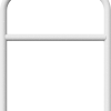 Rohrbügel aus Stahlrohr Ø 60 x 2,5 mm mit Querholm zum Einbetonieren Gesamtbreite: 1000 mm Gesamthöhe: 1200 mm feuerverzinkt - Art.Nr. 465_22 – Bild 2