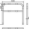 Rohrbügel aus Stahlrohr Ø 60 x 2,5 mm mit Querholm zum Einbetonieren - Art.Nr. 465_23B – Bild 4