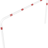 Rohrbügel aus Stahlrohr Ø 60 x 2,5 mm ohne Querholm zum Einbetonieren - Art.Nr. 465_25B
