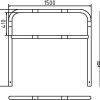 Rohrbügel aus Stahlrohr Ø 60 x 2,5 mm mit Querholm zum Einbetonieren - Art.Nr. 465_33B – Bild 4