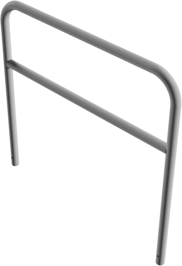 Rohrbügel aus Stahlrohr Ø 60 x 2,5 mm mit Querholm zum Einbetonieren - Art.Nr. 465_33 – Bild 3