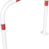 Rohrbügel aus Stahlrohr Ø 60 x 2,5 mm ohne Querholm für Dübelbefestigung - Art.Nr. 465_52B