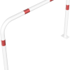 Rohrbügel aus Stahlrohr Ø 60 x 2,5 mm ohne Querholm für Dübelbefestigung - Art.Nr. 465_53B