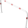 Rohrbügel aus Stahlrohr Ø 60 x 2,5 mm ohne Querholm für Dübelbefestigung - Art.Nr. 465_54B – Bild 3