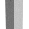 Absperrpfosten 70 x 70 mm umlegbar mit Dreikantverschluss - Art.Nr. 470UDH – Bild 3
