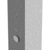Absperrpfosten 70 x 70 mm umlegbar mit Dreikantverschluss - Art.Nr. 470UN – Bild 3