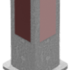 Absperrpfosten 70 x 70 mm vollversenkbar - Art.Nr. 470ZL