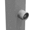 Absperrpfosten 70 x 70 mm umlegbar mit Dreikantverschluss 500 mm Überflur - Art.Nr. 4715FU