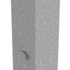 Absperrpfosten 70 x 70 mm umlegbar mit Profilzylinderschloss 500 mm Überflur - Art.Nr. 4715UZ – Bild 3