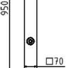 Stilpoller Stahlrohr 70 x 70 mm Serie 473B - Art.Nr. 473FUB – Bild 4
