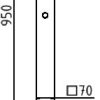 Stilpoller Stahlrohr 70 x 70 mm Serie 473B - Art.Nr. 473UZB – Bild 4