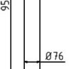 Absperr-Stilpfosten Serie 475B Ø 76 mm - Art.Nr. 475PB – Bild 4