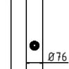 Absperrpfosten Stahlrohr Ø 76 x 2,6 mm herausnehmbar mit Dreikantverschluss - Art.Nr. 476F – Bild 4