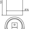 Abdeckkappe für Pfosten feuerverzinkt - Art.Nr. 476_21 – Bild 4