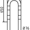 Rammschutzbügel Stahlrohr Ø 76 mm - Art.Nr. 477_04BG – Bild 4