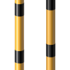 Rammschutzbügel elastisch, neigbar Stahlrohr Ø 76 mm gelb / schwarz - Art.Nr. 477_07NPBG