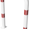 Rammschutzbügel Ø 76 x 2,6 mm ohne Querholm für Dübelbefestigung - Art.Nr. 477_08PB – Bild 3