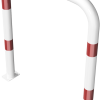 Rammschutzbügel Ø 76 x 2,6 mm ohne Querholm für Dübelbefestigung - Art.Nr. 477_09PB – Bild 3
