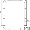 Rammschutzbügel Ø 76 x 2,6 mm ohne Querholm für Dübelbefestigung - Art.Nr. 477_09PB – Bild 4